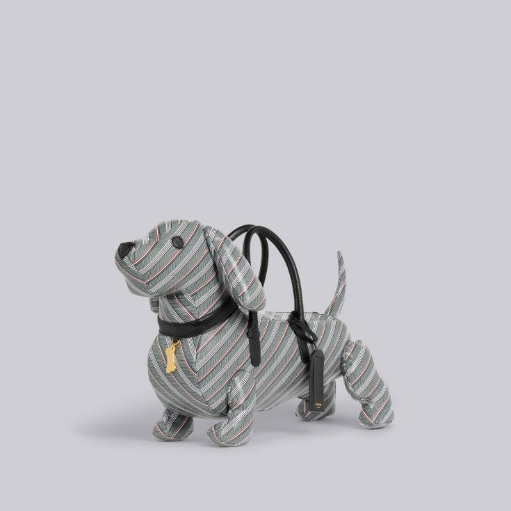 BRAND NEW SOLD OUT. Thom Browne Grey Checkered Hector handbag, Med
